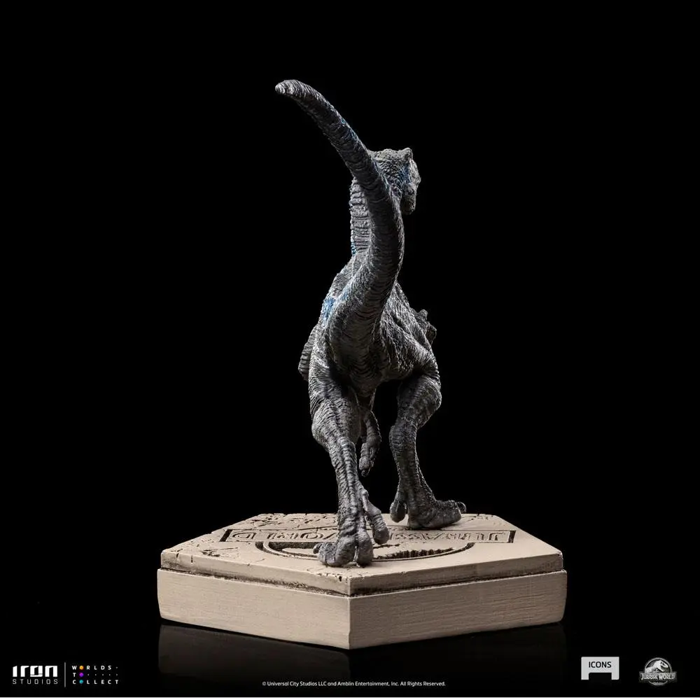Jurassic World Icons Statue Velociraptor Blue 9 cm termékfotó
