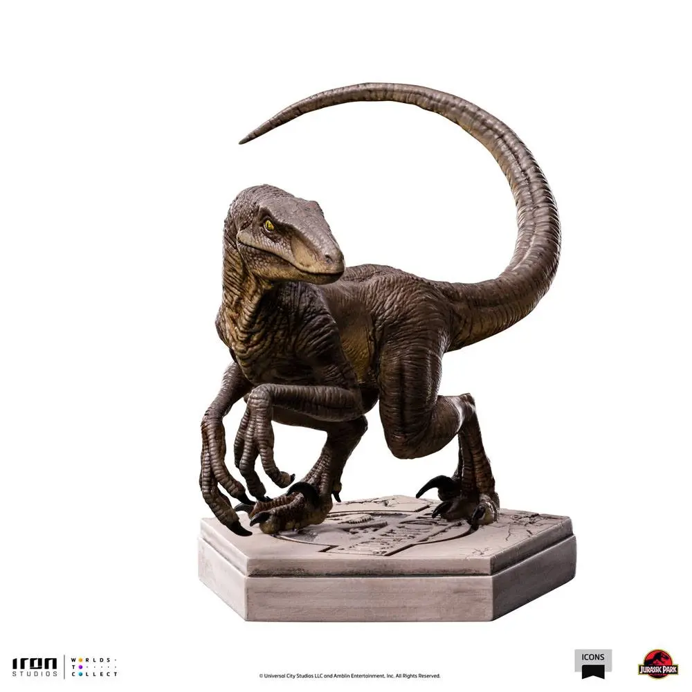 Jurassic World Icons Statue Velociraptor C 7 cm Produktfoto