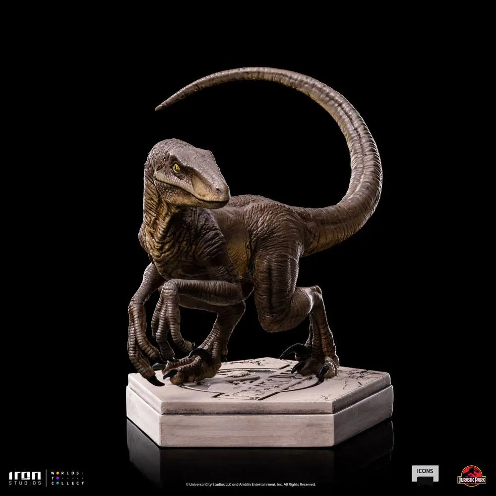 Jurassic World Icons Statue Velociraptor C 7 cm Produktfoto