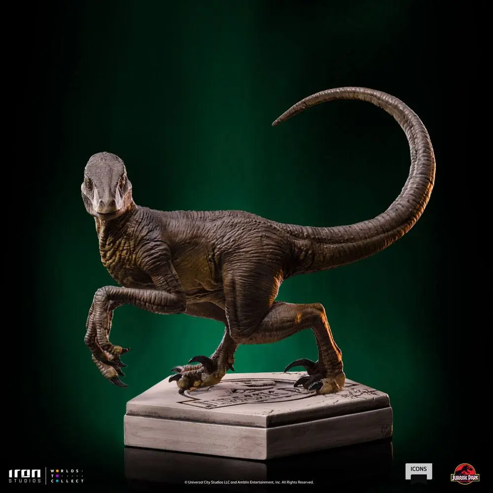 Jurassic World Icons Statue Velociraptor C 7 cm Produktfoto