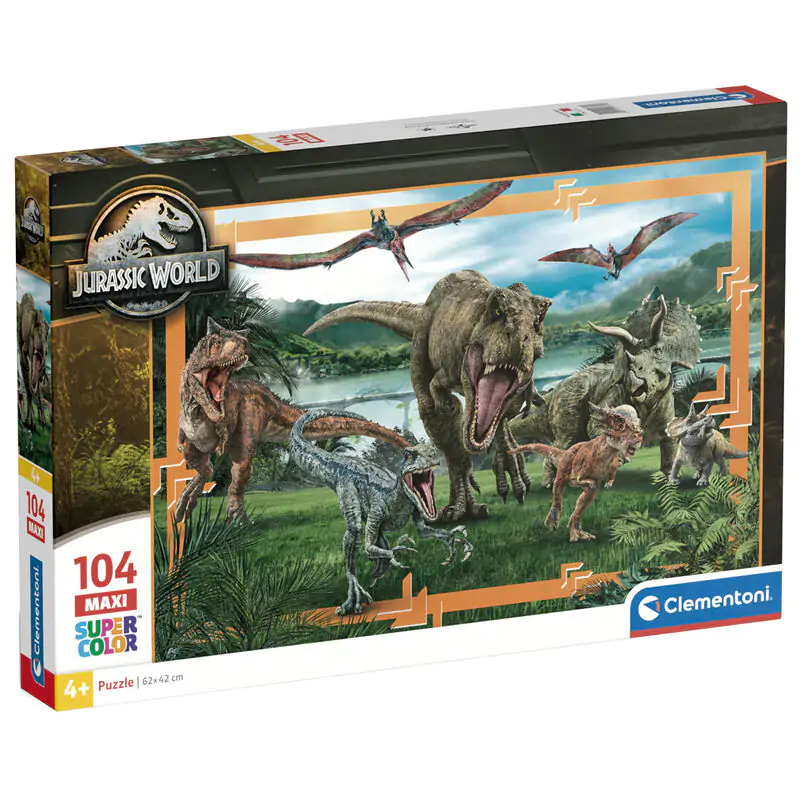 Jurassic World maxi Puzzle 104St Produktfoto