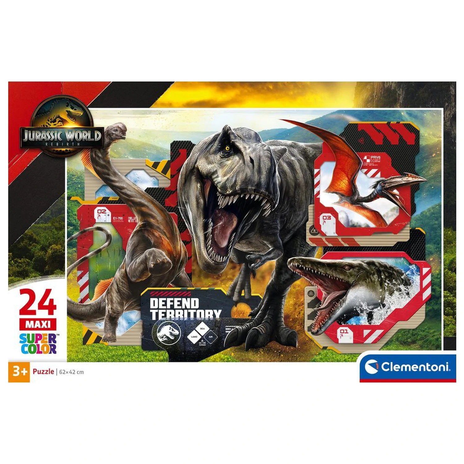 Jurassic World Maxi Puzzle 24 Teile Produktfoto