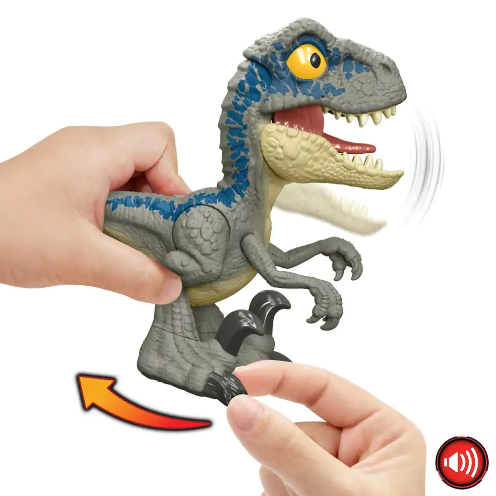 Jurassic World Actionfigur Mega Roar Velociraptor Blue Produktfoto