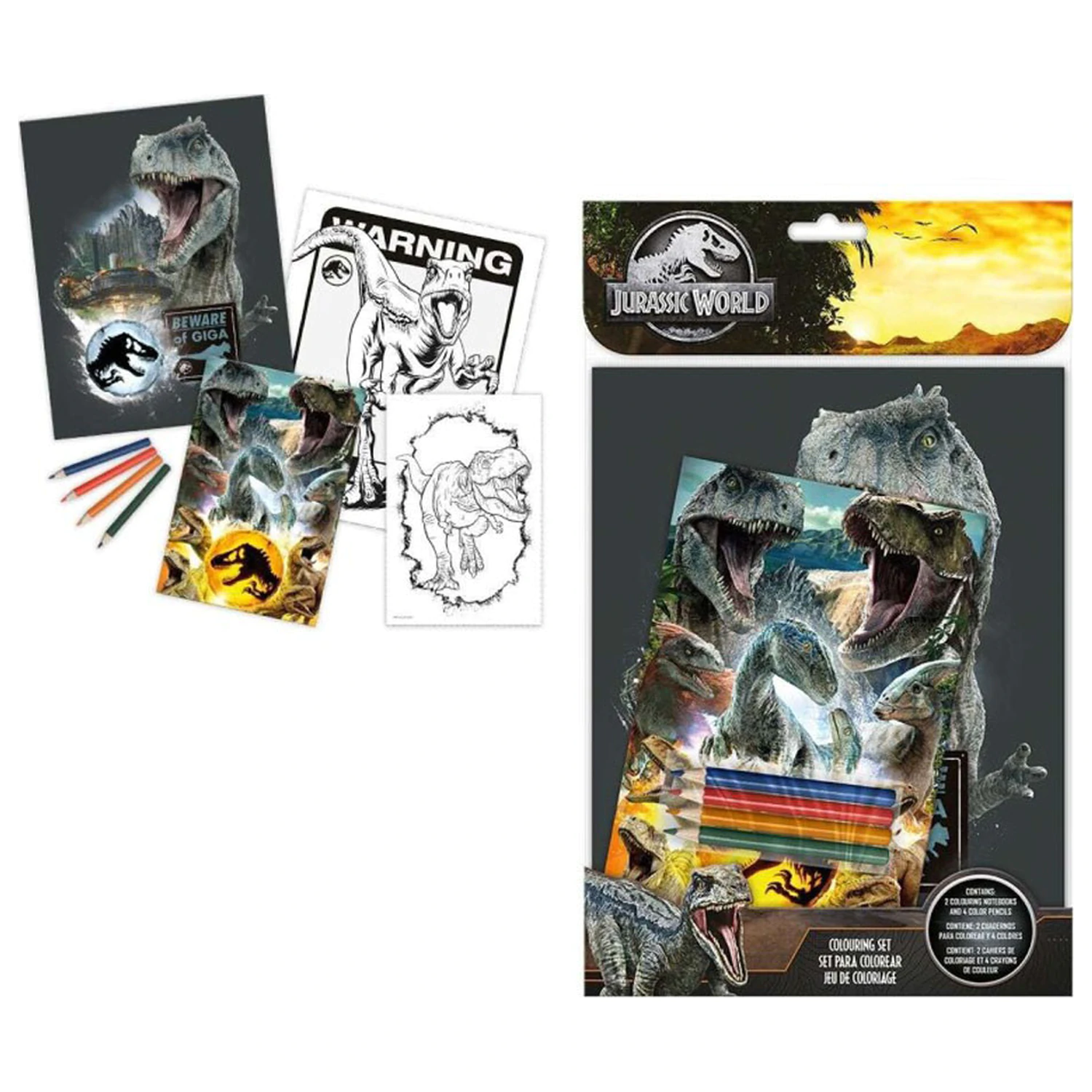 Jurassic World Raptor Rage Malset Produktfoto