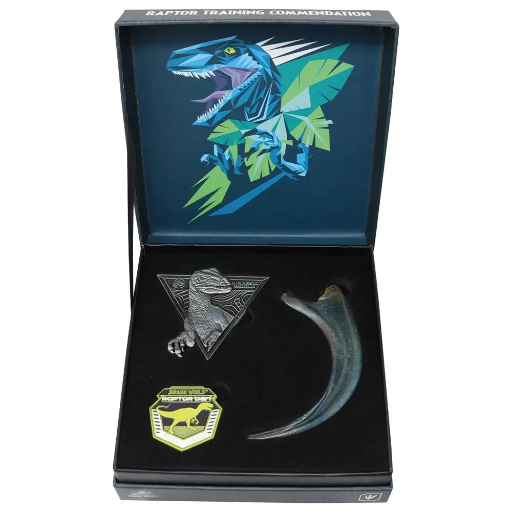 Jurassic World Ansteck-Pin 3er-Pack Raptor Training Commendation Limited Edition Produktfoto