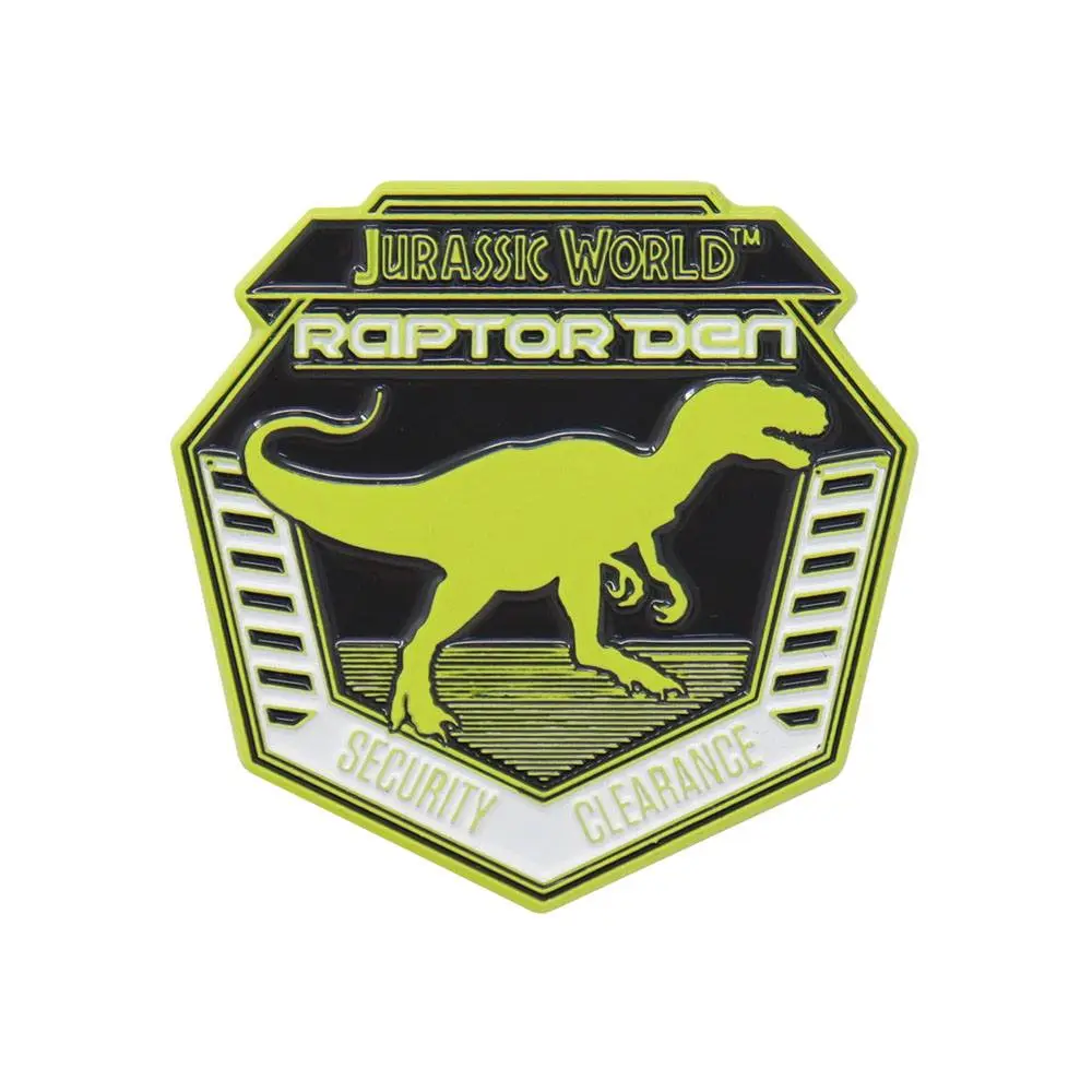 Jurassic World Ansteck-Pin 3er-Pack Raptor Training Commendation Limited Edition Produktfoto