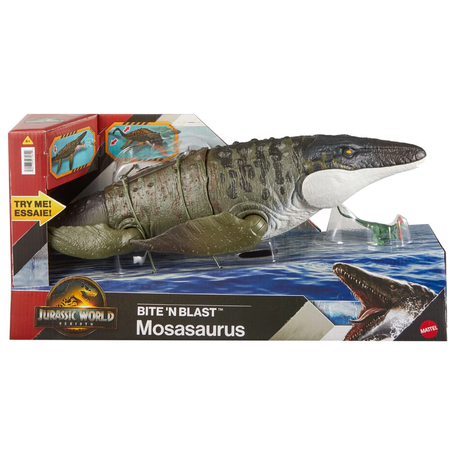 Jurassic World: Rebirth Actionfigur Bite 'n Blast Mosasaurus 65 cm Produktfoto