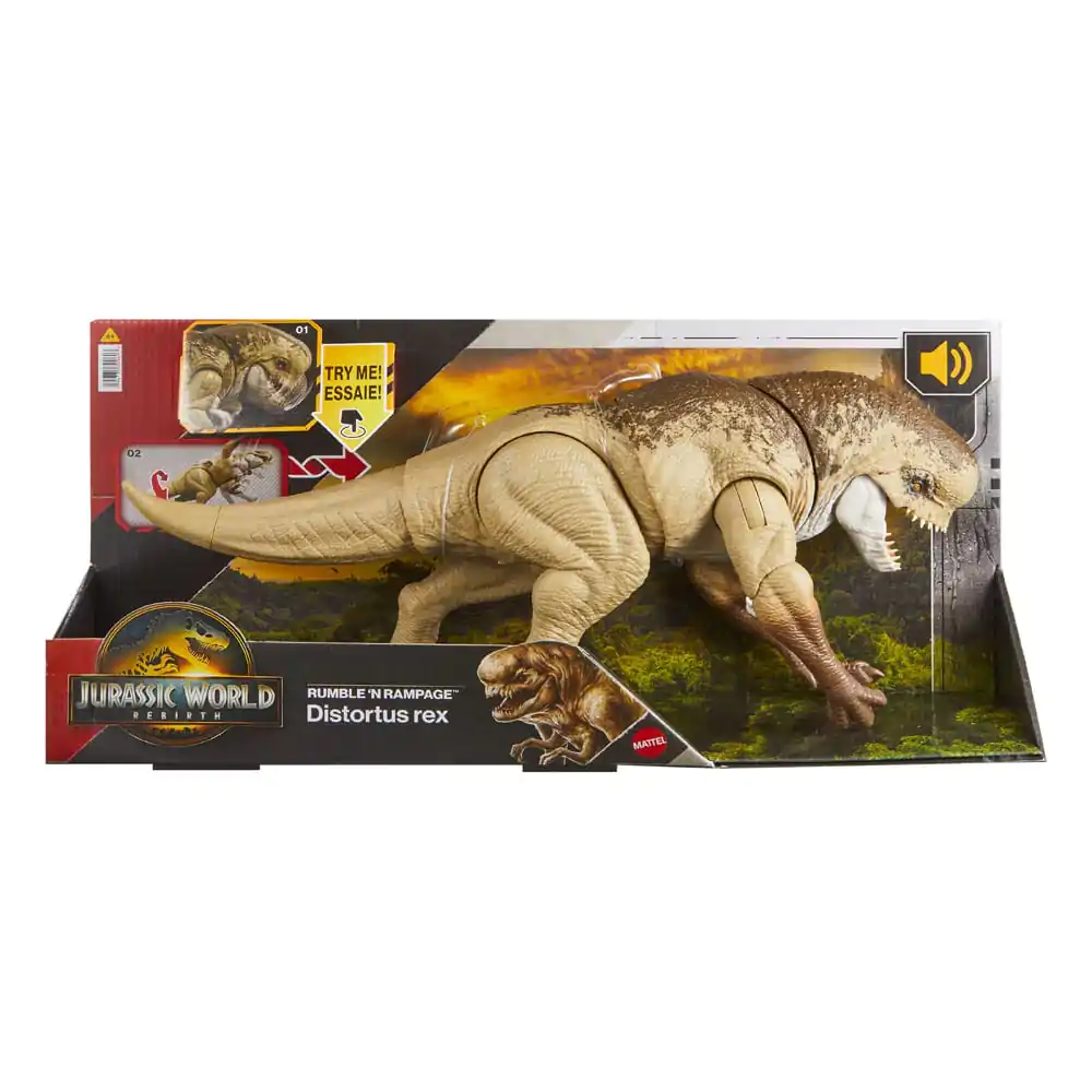 Jurassic World: Rebirth Actionfigur Rumble N Rampage Distortus Rex Produktfoto
