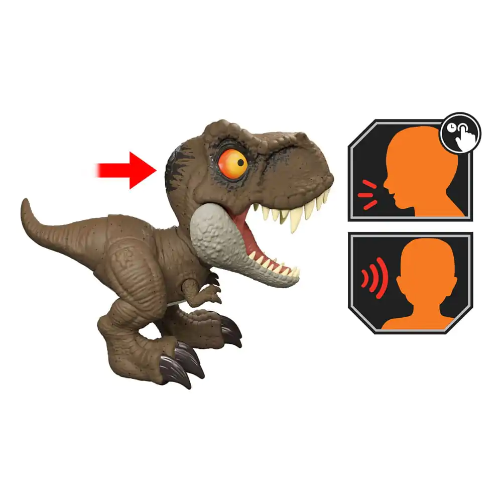 Jurassic World Action Figur mit Sound Roar Command Tyrannosaurus Rex 16 cm Produktfoto