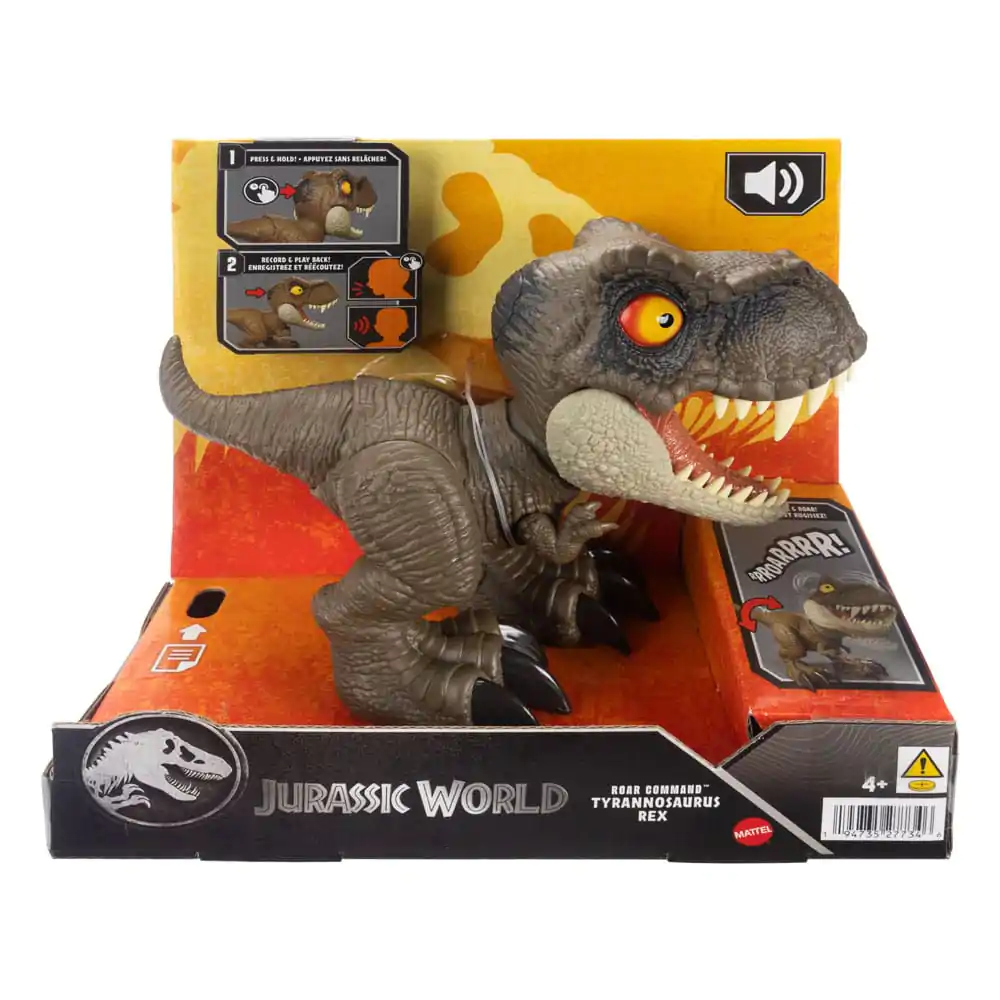 Jurassic World Action Figur mit Sound Roar Command Tyrannosaurus Rex 16 cm Produktfoto