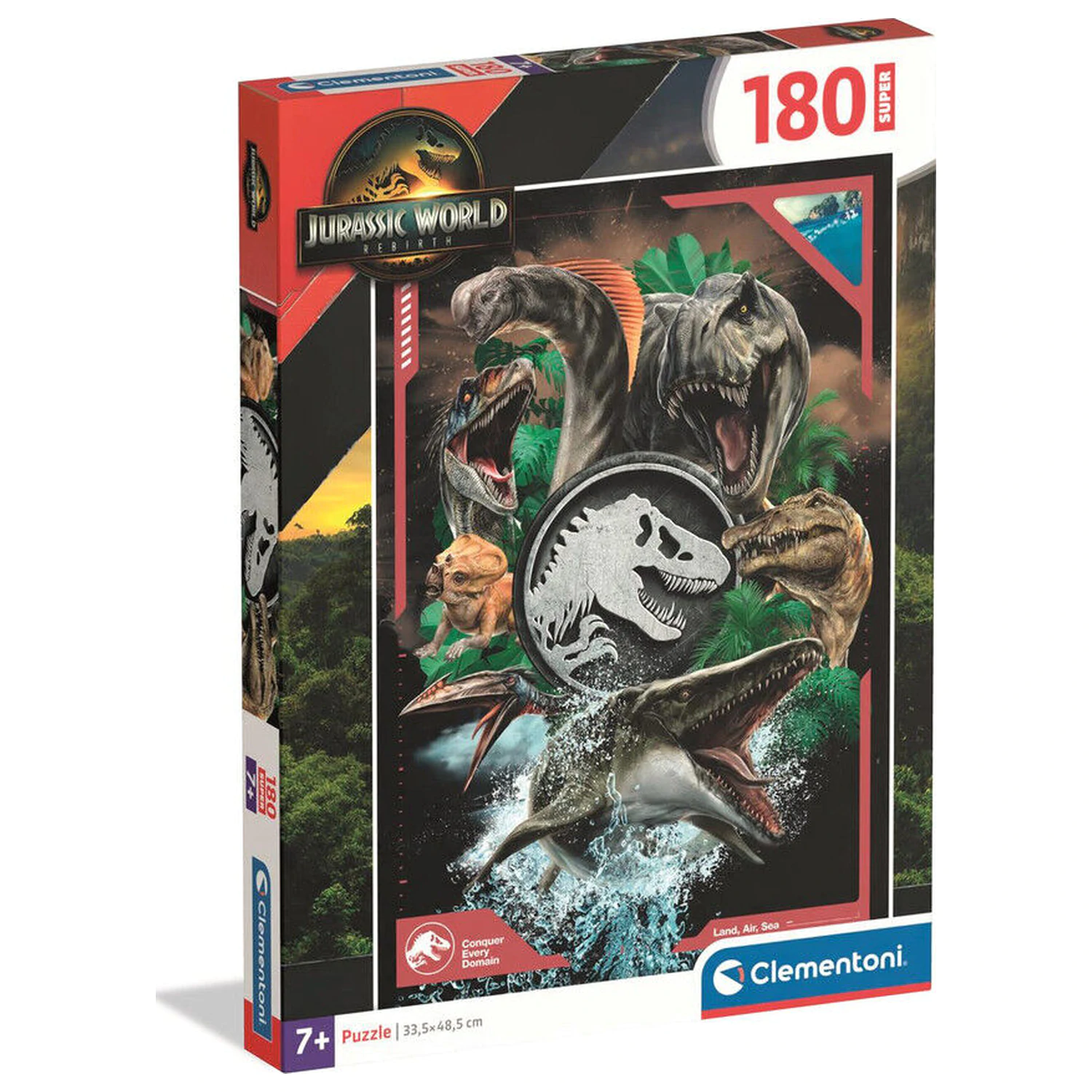 Jurassic World super Puzzle 180 Teile Produktfoto