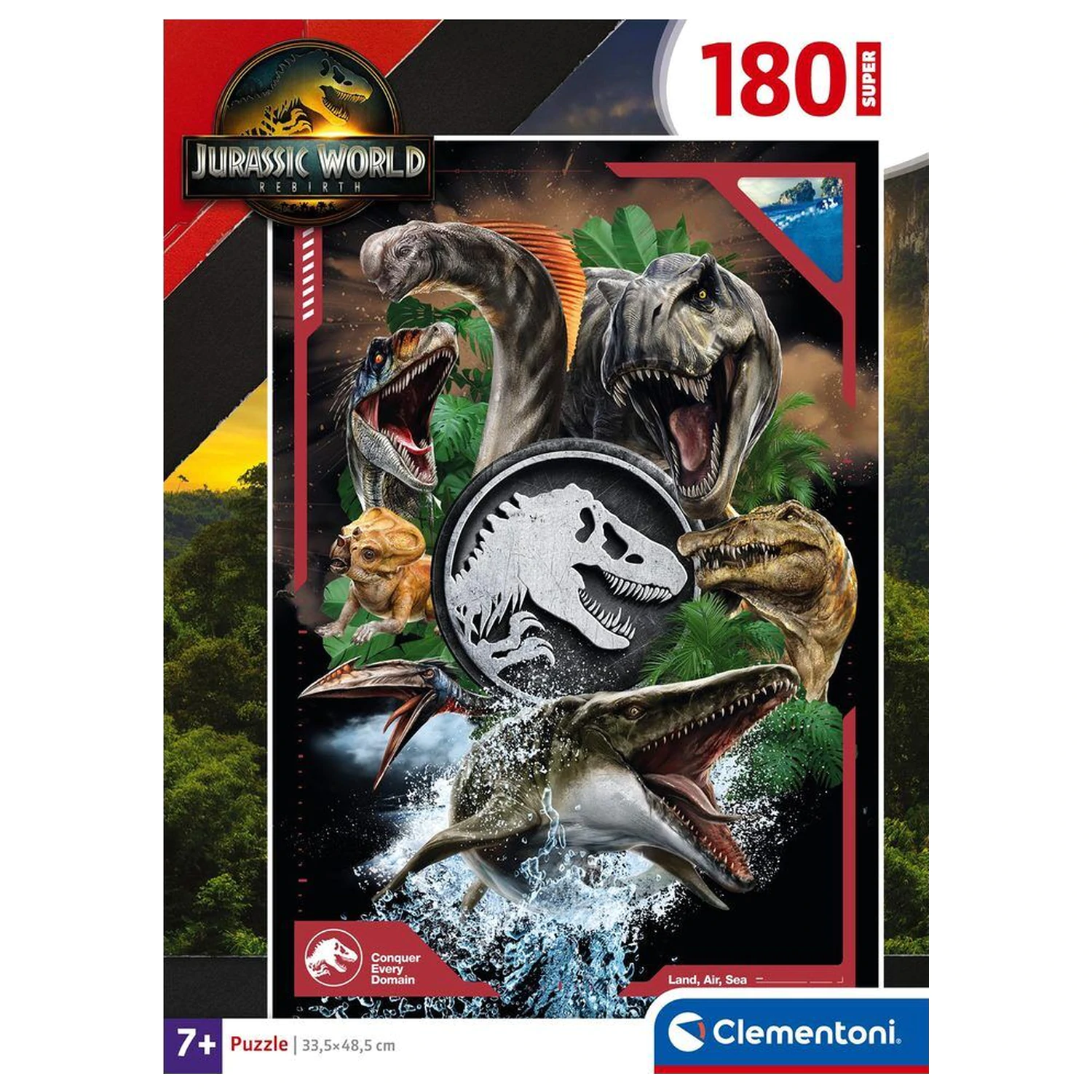 Jurassic World super Puzzle 180 Teile Produktfoto
