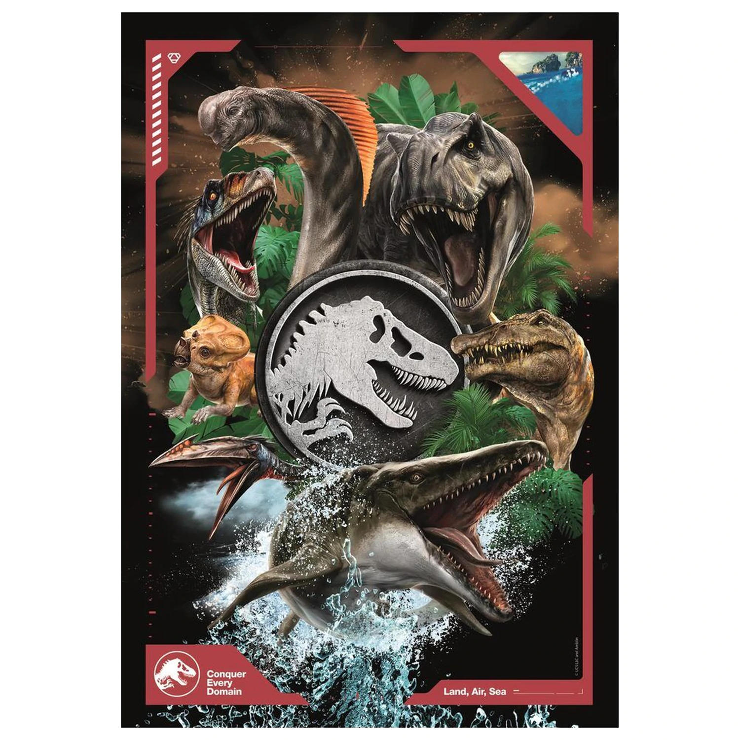 Jurassic World super Puzzle 180 Teile Produktfoto