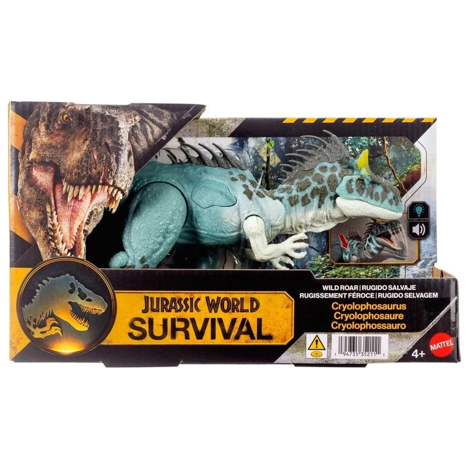 Jurassic World: Survival Actionfigur Wild Roar Cryolophosaurus 37 cm Produktfoto