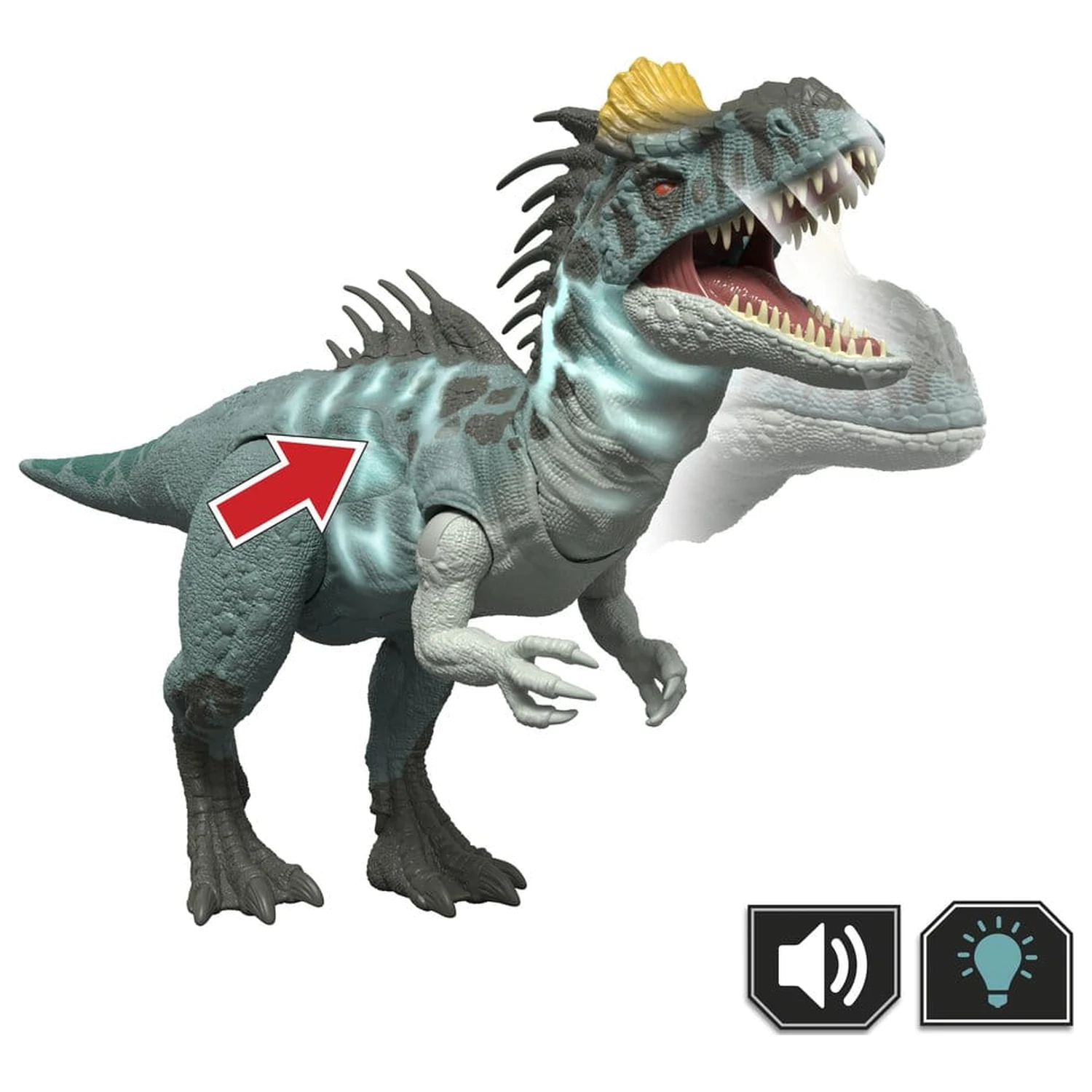 Jurassic World: Survival Actionfigur Wild Roar Cryolophosaurus 37 cm Produktfoto