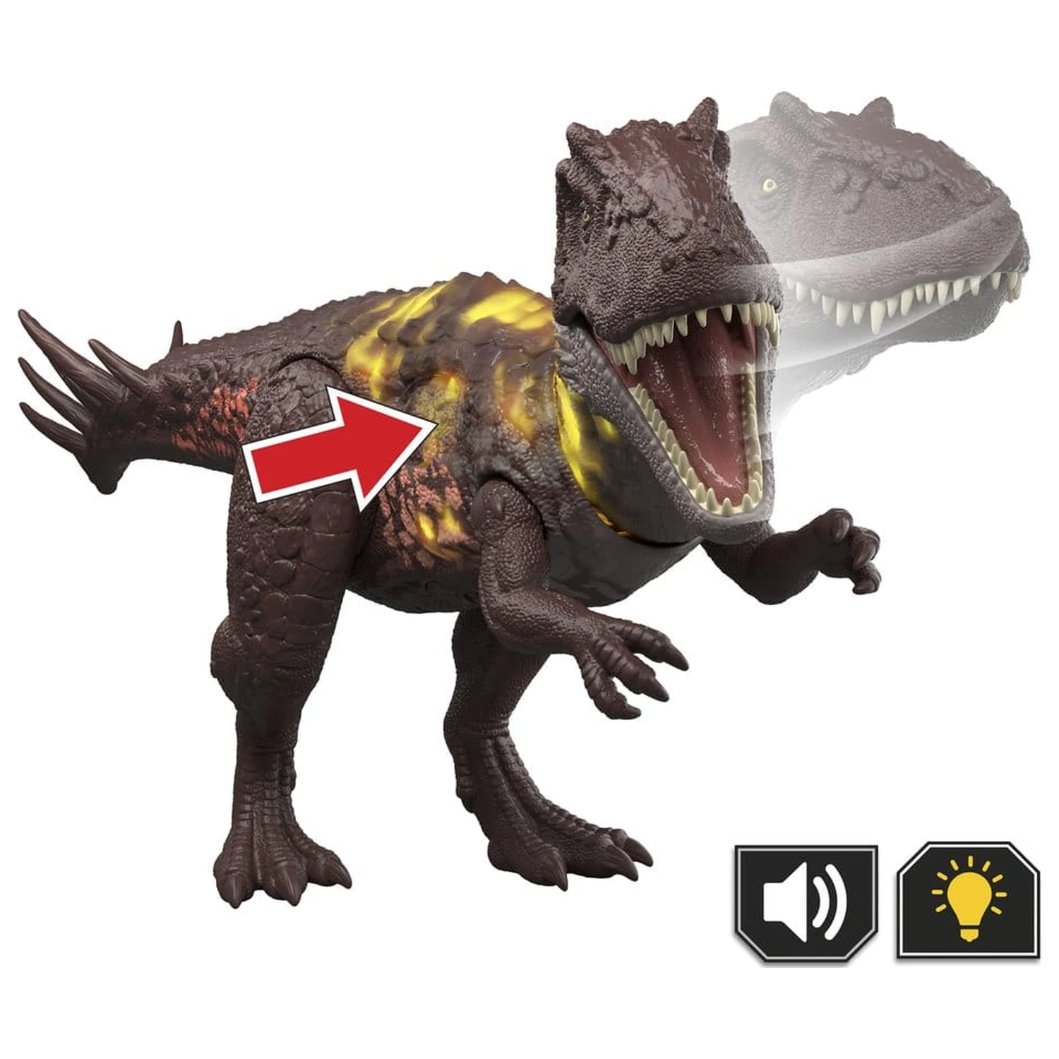 Jurassic World: Survival Action Figur Wild Roar Metriacanthosaurus 31 cm Produktfoto