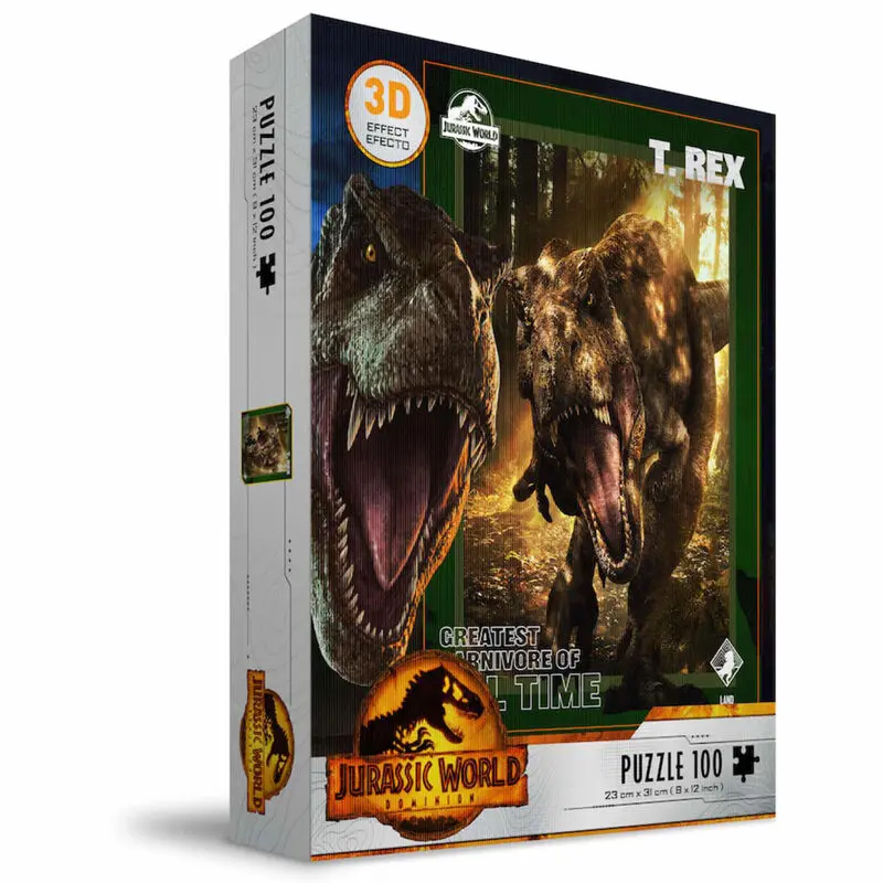 Jurassic World T-Rex 3D-Puzzle 100 Teile Produktfoto