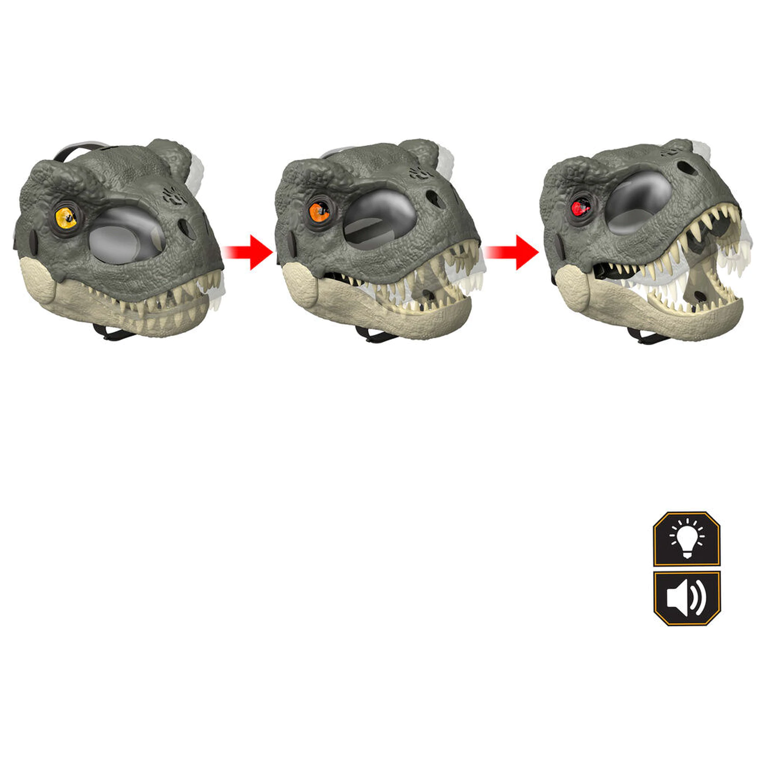 Jurassic World T-Rex Dinosaurier Deluxe Maske Produktfoto