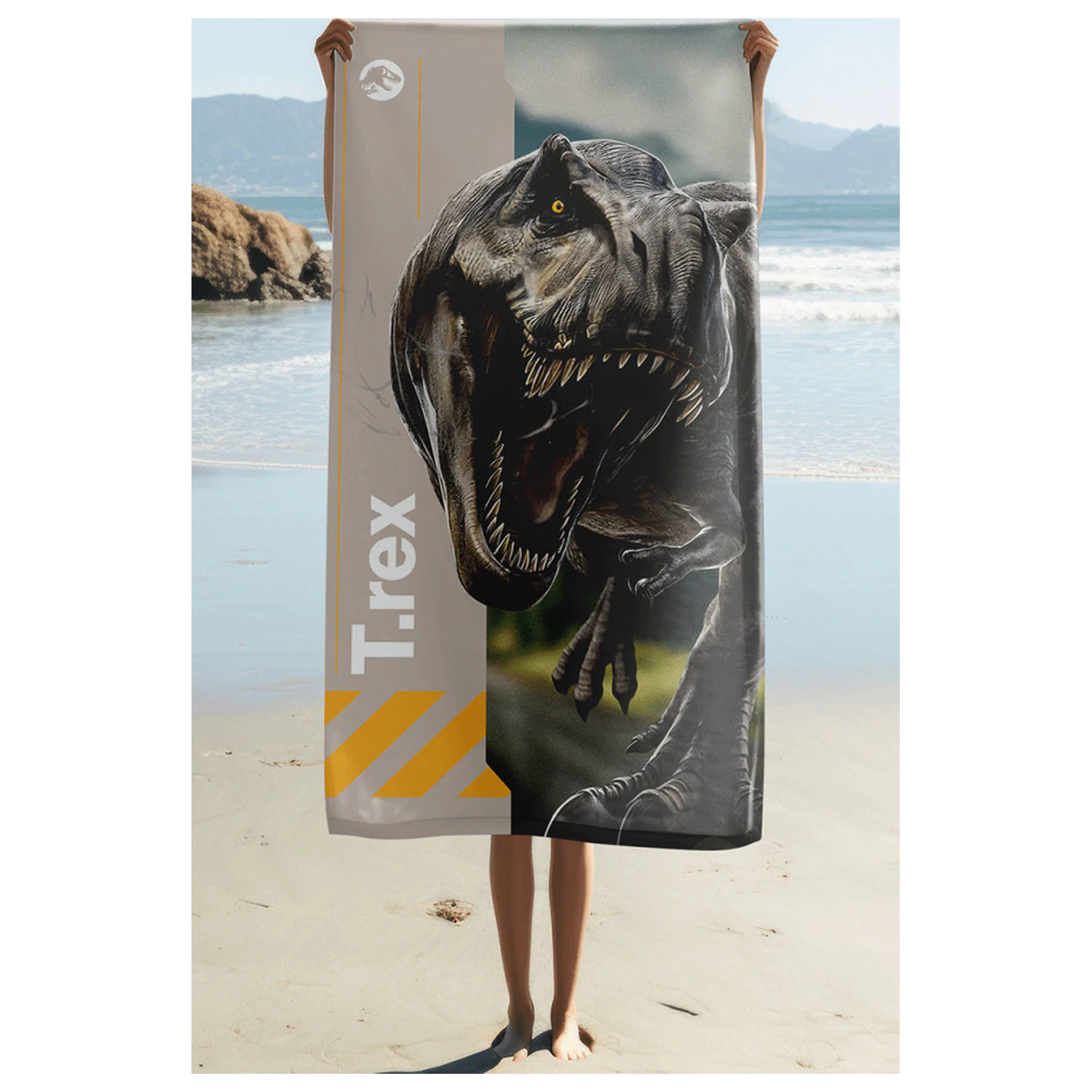 Jurassic World T-Rex Handtuch 70x140cm Produktfoto