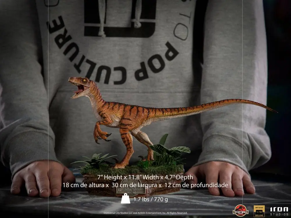 Jurassic World The Lost World Deluxe Art Scale Statue 1/10 Velociraptor 18 cm Produktfoto