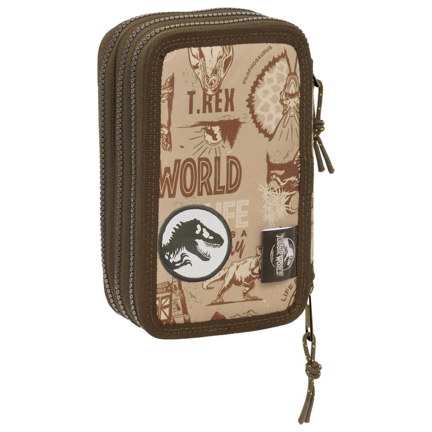 Jurassic World dreifaches Federmäppchen 37 Stück Produktfoto