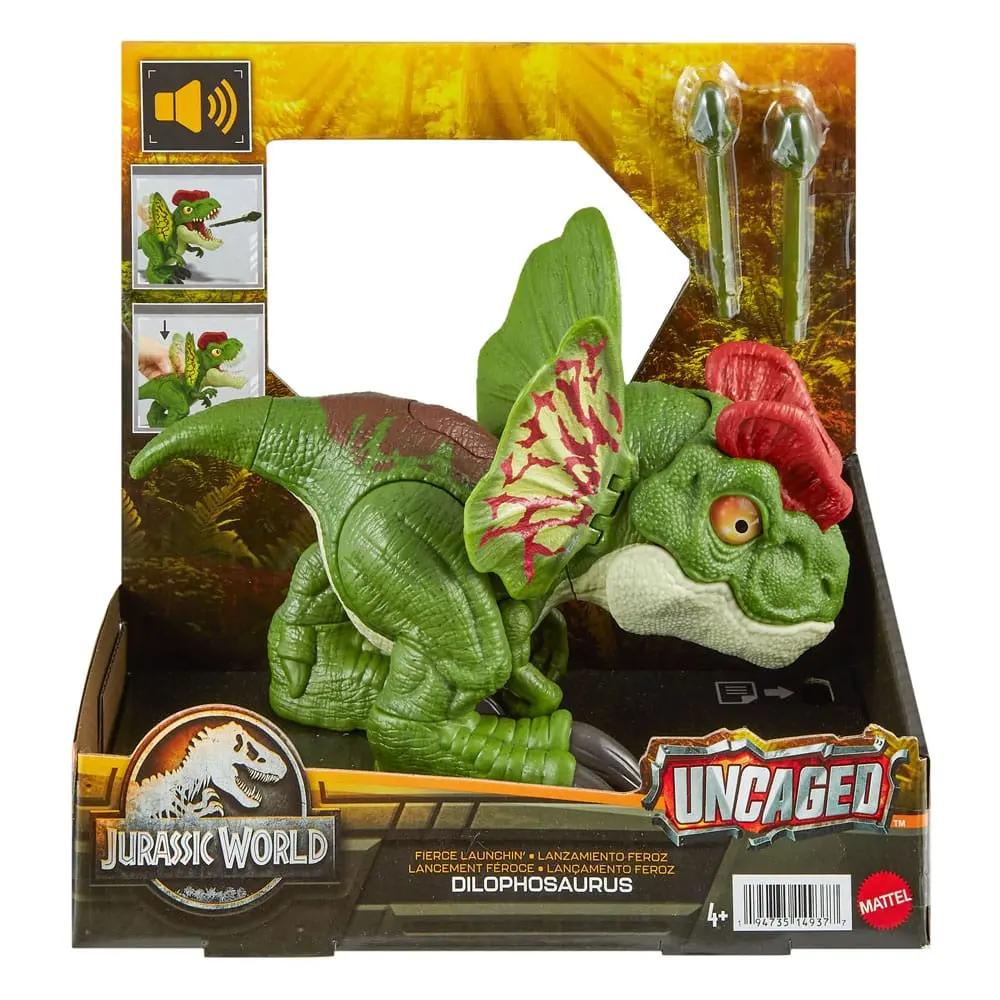 Jurassic World Uncaged Action Figur Fierce Launchin' Dilophosaurus Produktfoto