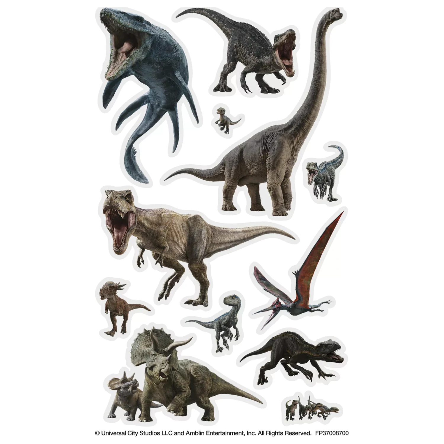 Jurassic World Wilde Tattoo 12-teilig Produktfoto