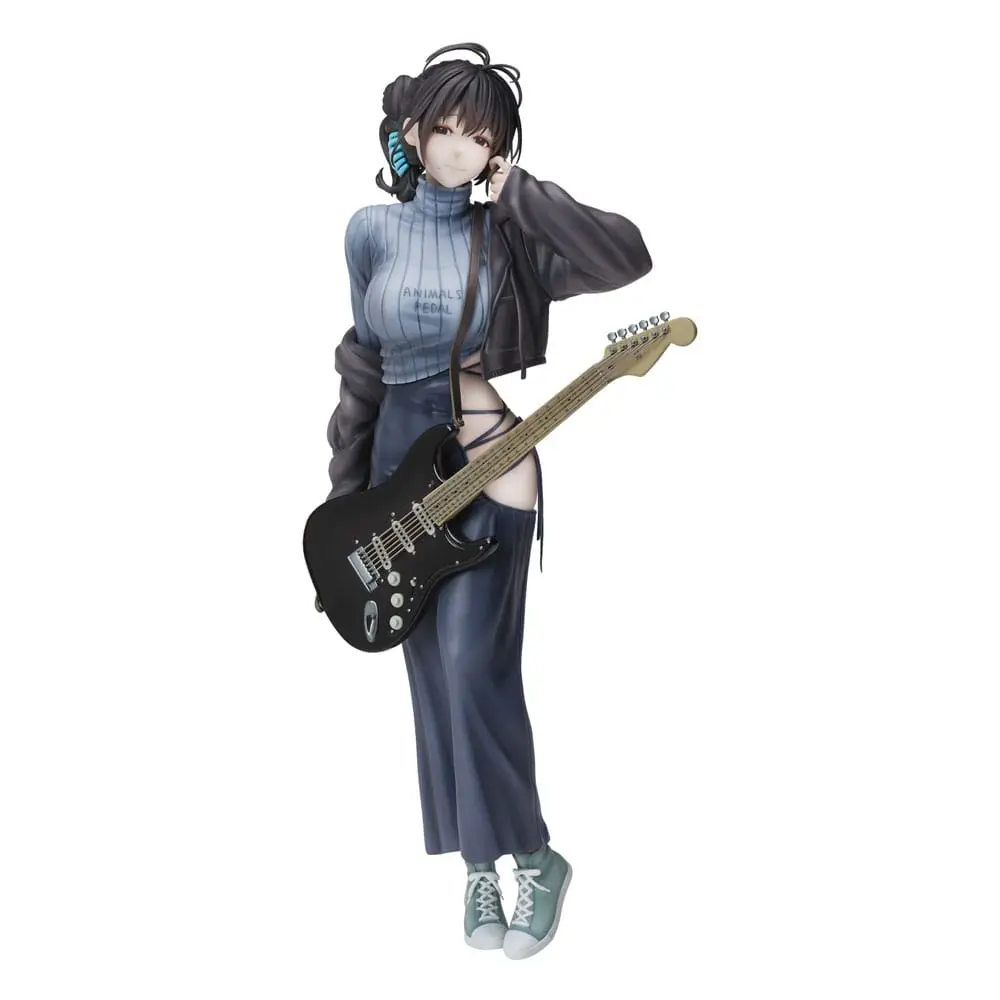 Juroku Illustration PVC Statue Guitar Meimei Backless Dress 26 cm termékfotó