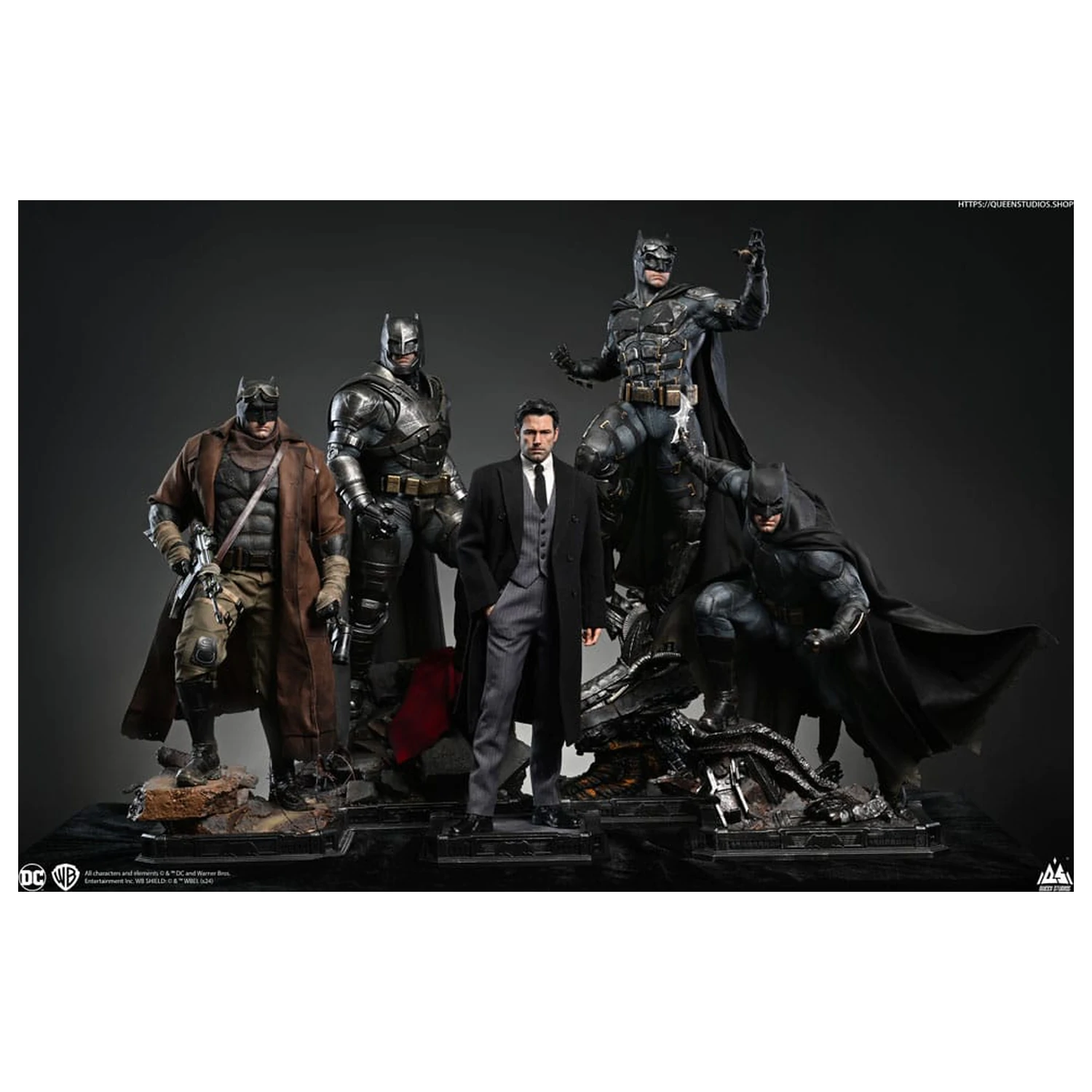 Justice League Statue 1/4 Bruce Wayne (Ben Affleck) 51 Zentimeter Produktfoto