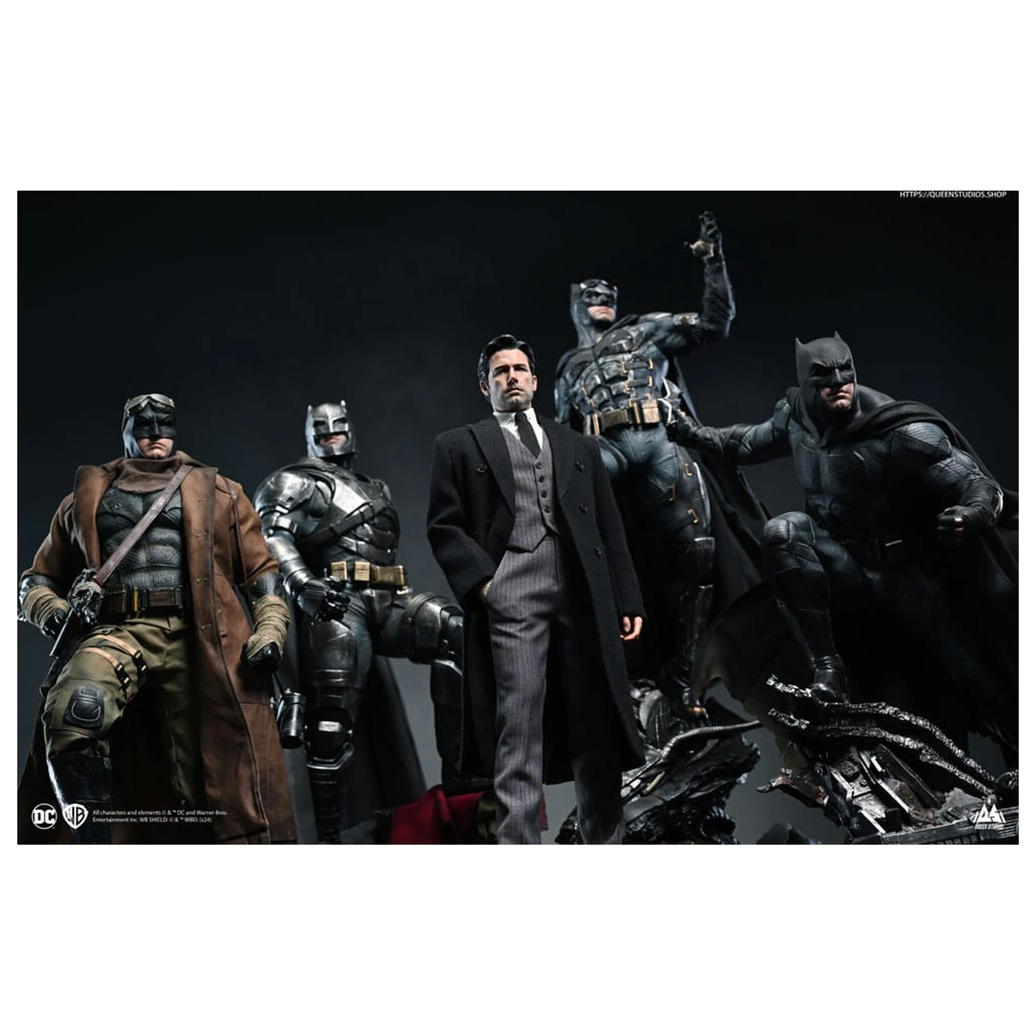 Justice League Statue 1/4 Bruce Wayne (Ben Affleck) 51 Zentimeter Produktfoto