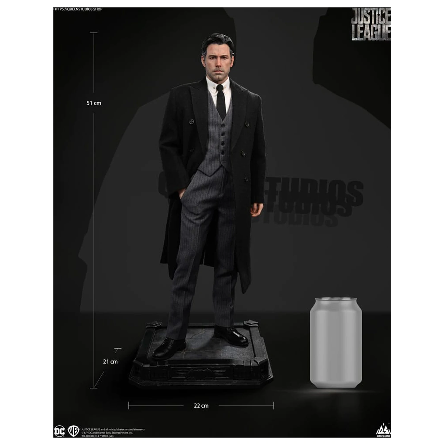 Justice League Statue 1/4 Bruce Wayne (Ben Affleck) 51 Zentimeter Produktfoto