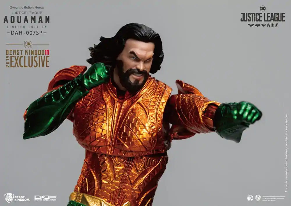 Justice League Dynamic 8ction Heroes Actionfigur 1/9 Aquaman Comic Color Ver. 20 cm termékfotó