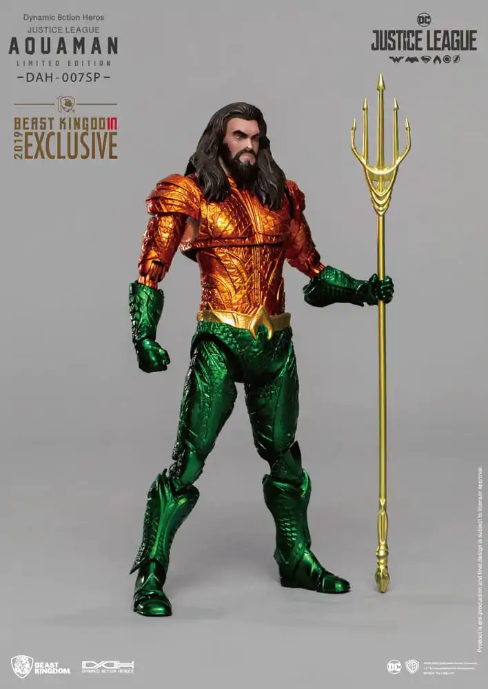 Justice League Dynamic 8ction Heroes Actionfigur 1/9 Aquaman Comic Color Ver. 20 cm termékfotó