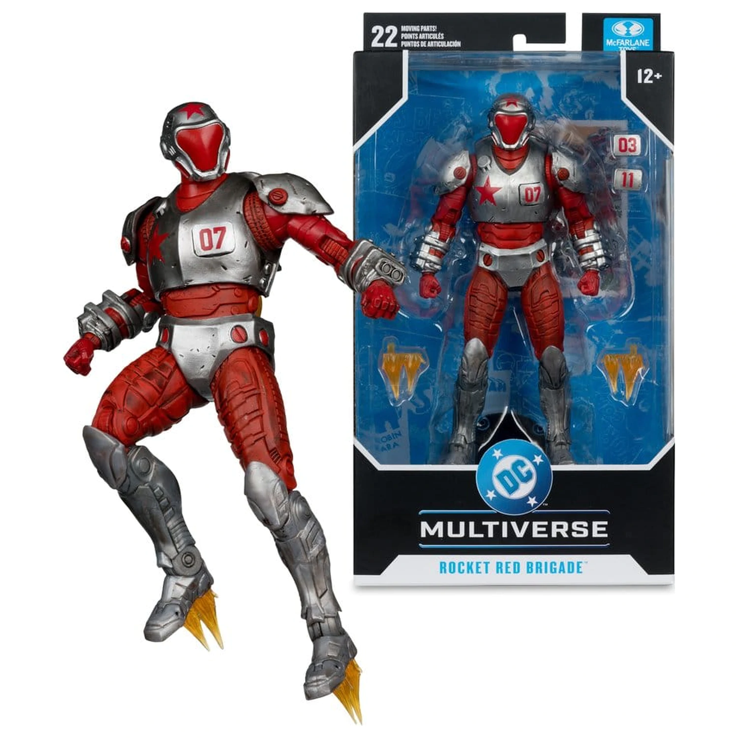 Justice League: Generation Lost DC Multiverse Actionfigur Rocket Red Brigade 18 cm Produktfoto