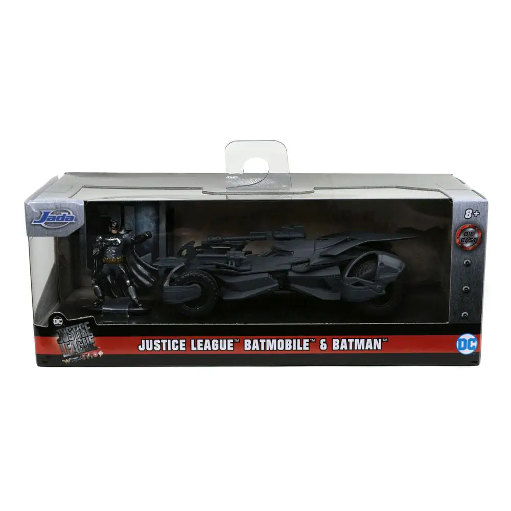 Justice League Hollywood Rides Diecast Modell 1/32 Batmobil mit Figur termékfotó