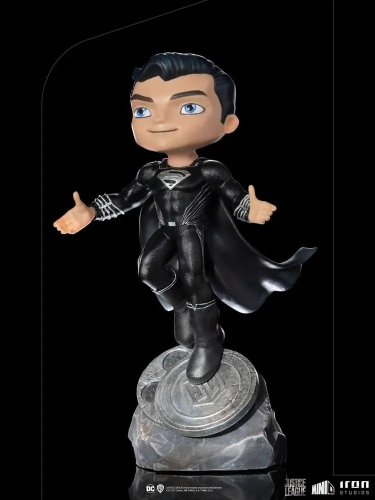 Justice League Mini Co. Deluxe PVC Figur Superman Black Suit 18 cm Produktfoto