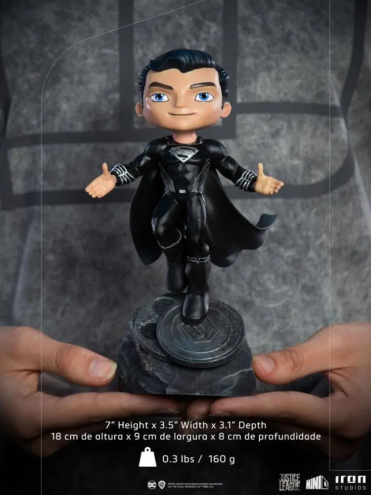 Justice League Mini Co. Deluxe PVC Figur Superman Black Suit 18 cm Produktfoto