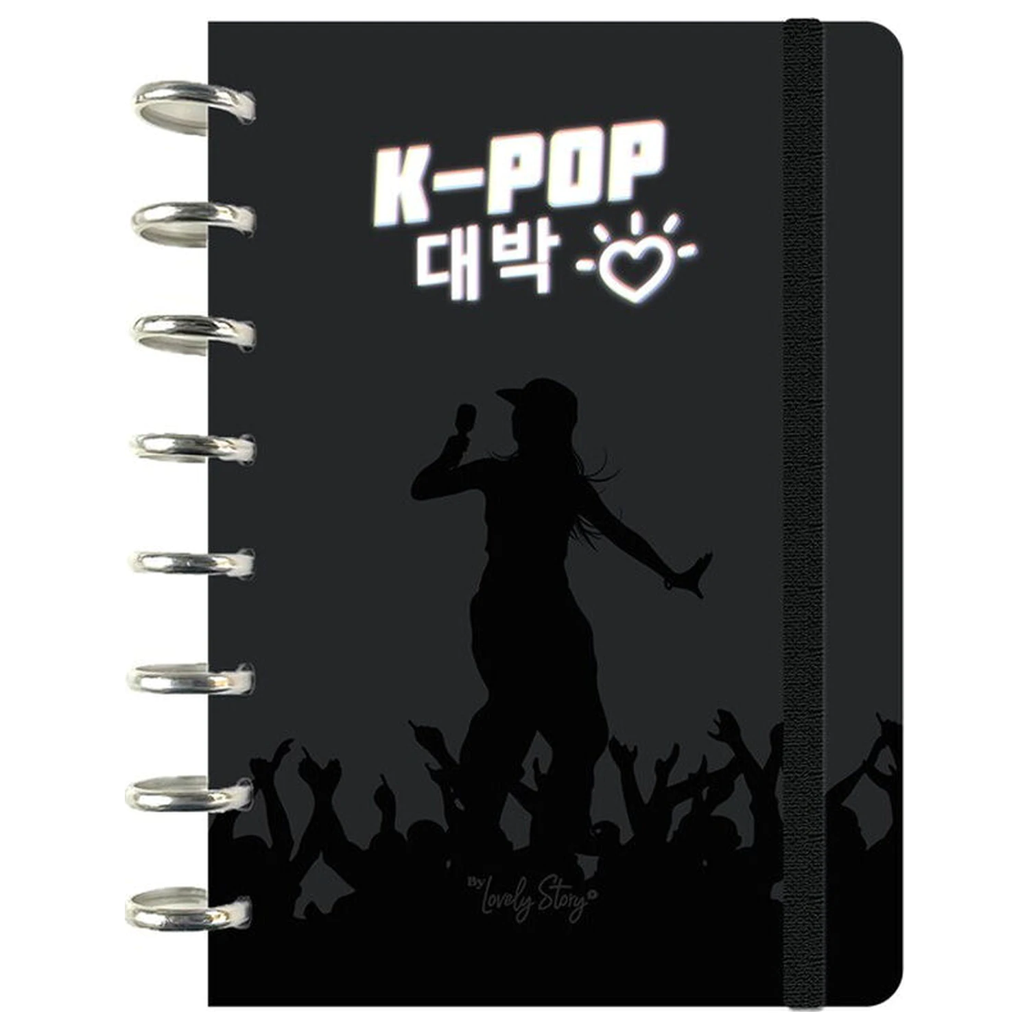 K-Pop Black A5 Notizbuch Produktfoto