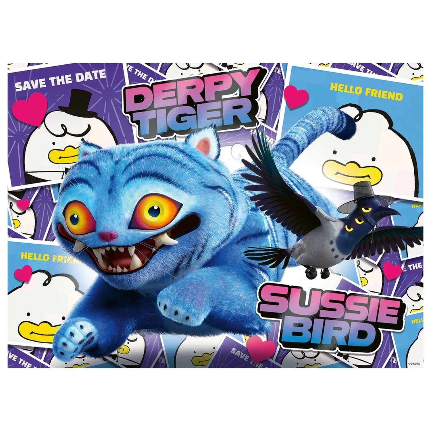 K-Pop Demon Hunters Derpy & Sussie XXL Puzzle 100 Teile Produktfoto