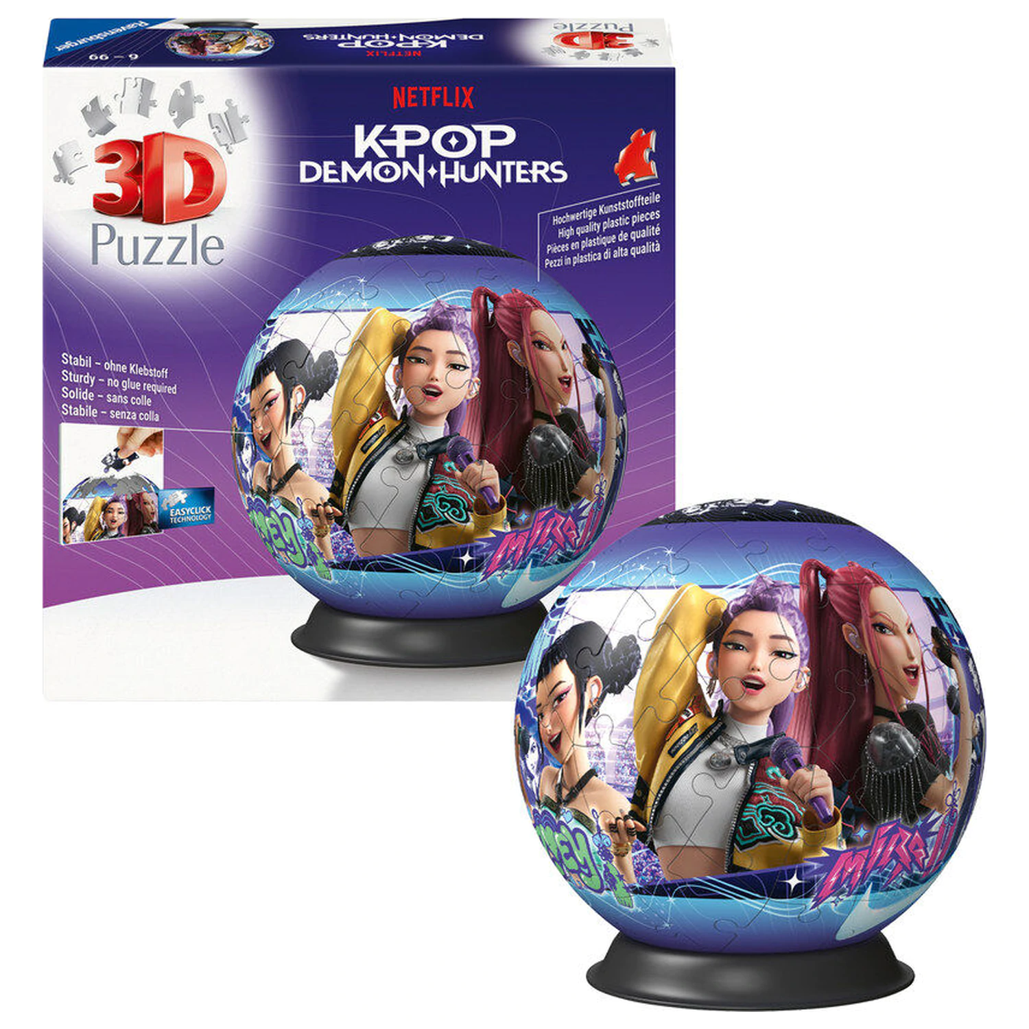 K-Pop Demon Hunters Puzzle-Ball 3D 72 Teile Produktfoto