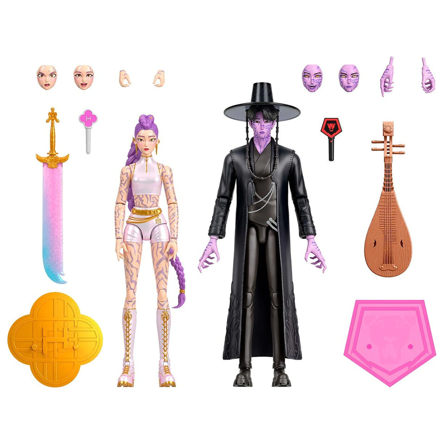 K-Pop Demon Hunters Rumi & Jinu 2-teiliges Figuren Pack 15cm Produktfoto