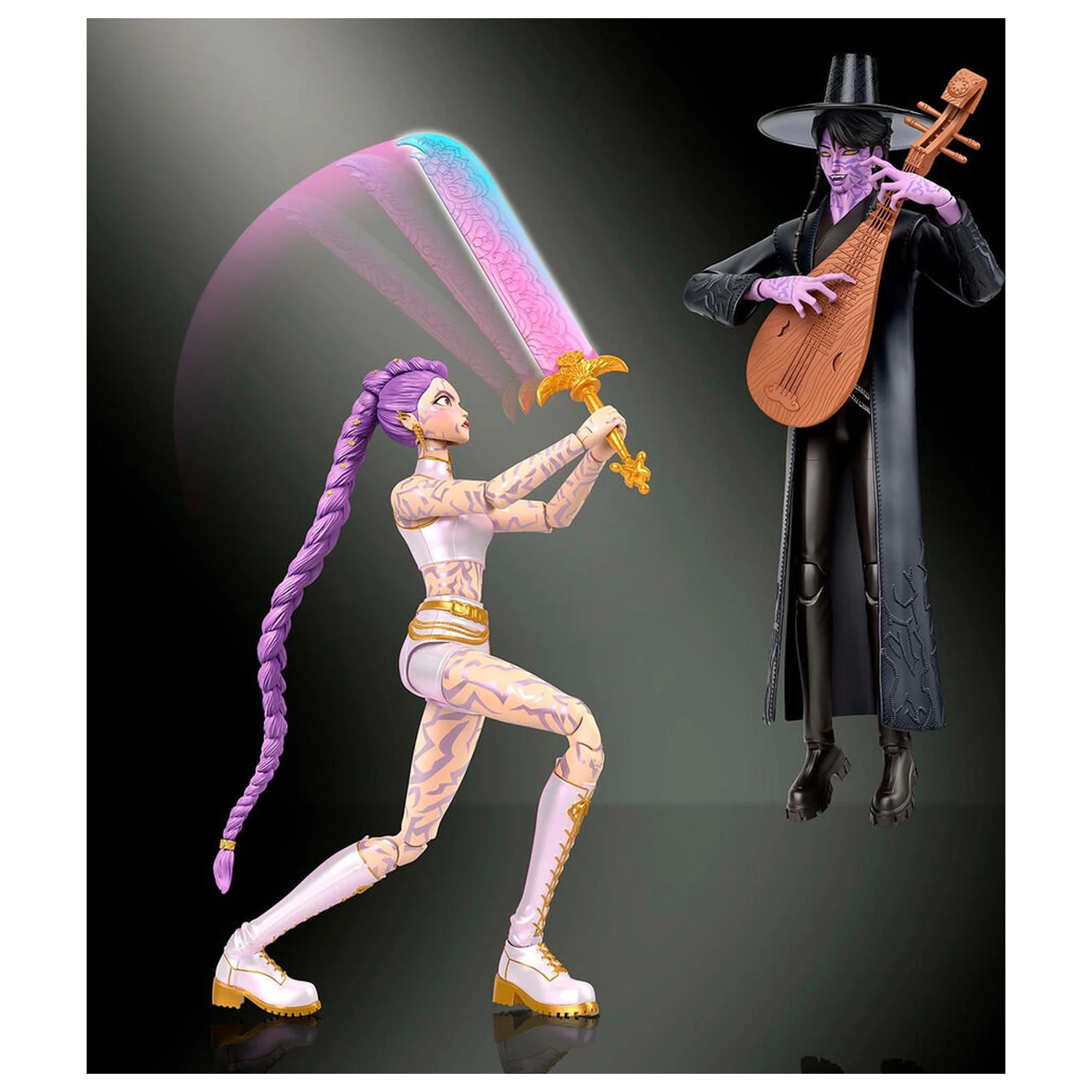 K-Pop Demon Hunters Rumi & Jinu 2-teiliges Figuren Pack 15cm Produktfoto