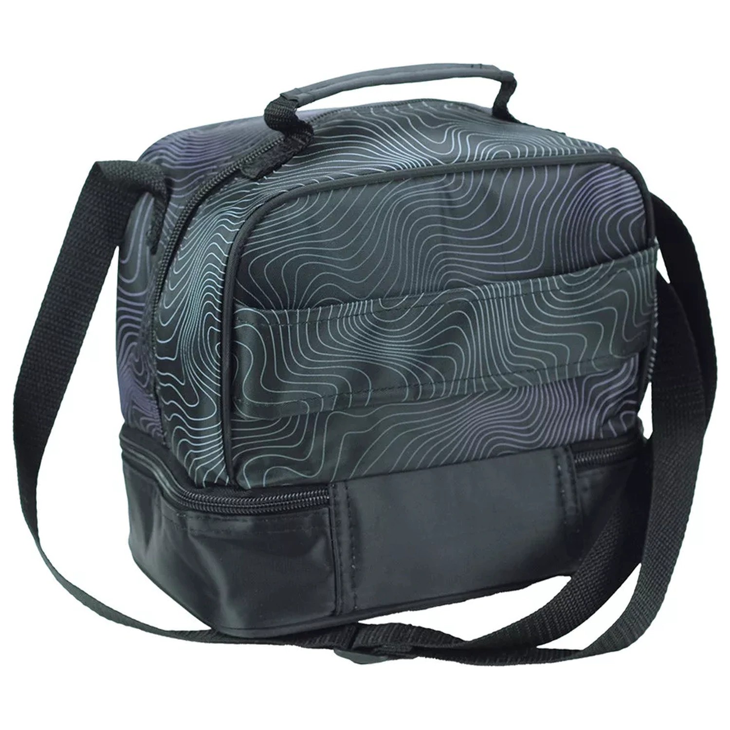 K-pop Demon Slayers Schwarze thermische Lunchtasche 21 cm Produktfoto