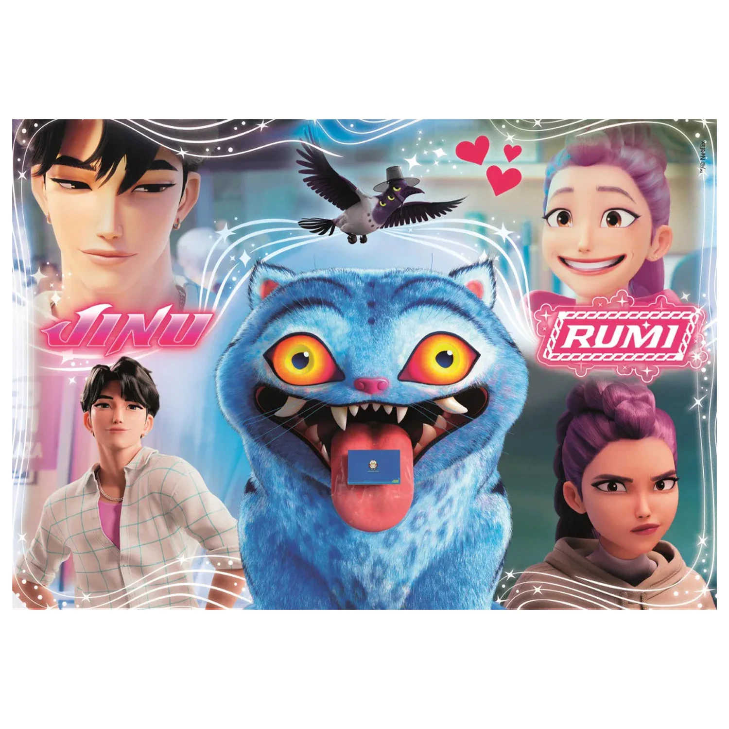 K-pop Demon Hunters Heart Hunter 104-teiliges Super Puzzle Produktfoto