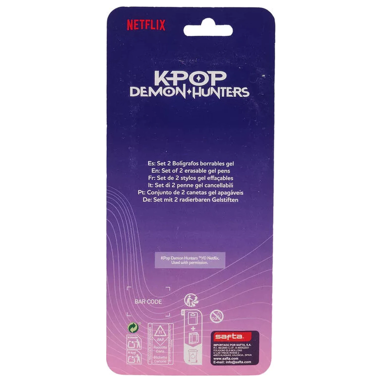 K-pop Demon Hunters Hunterx 2-teiliges Stift Set Produktfoto
