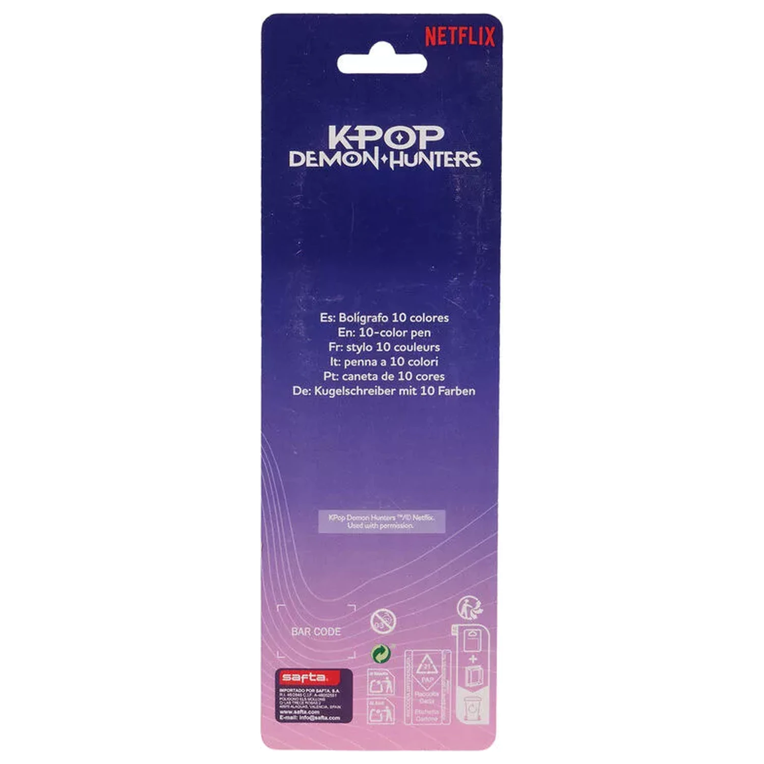 K-pop Demon Hunters Iconic 10-Farben Stift Produktfoto