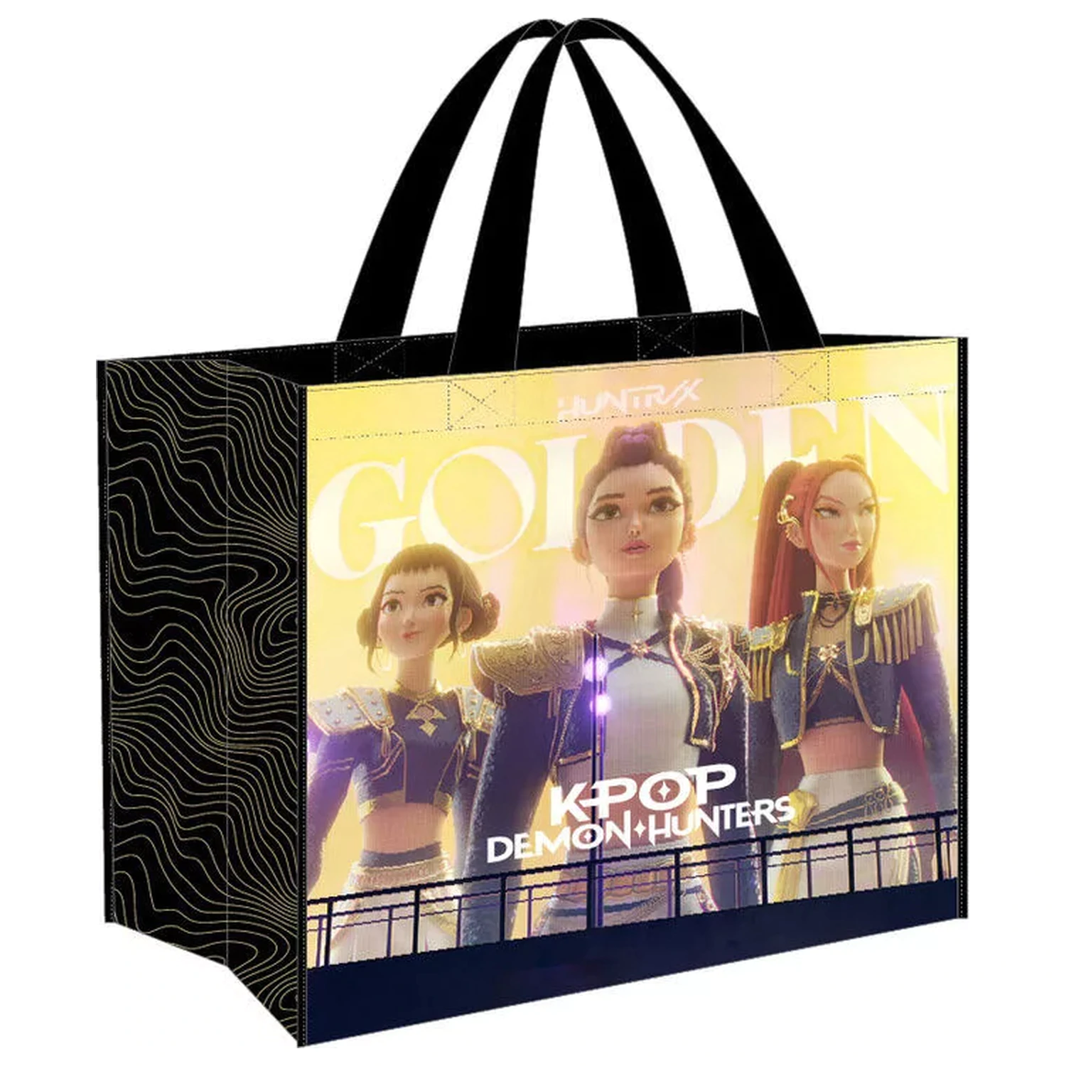 K-pop Demon Hunters Negra Einkaufstasche 45 cm Produktfoto
