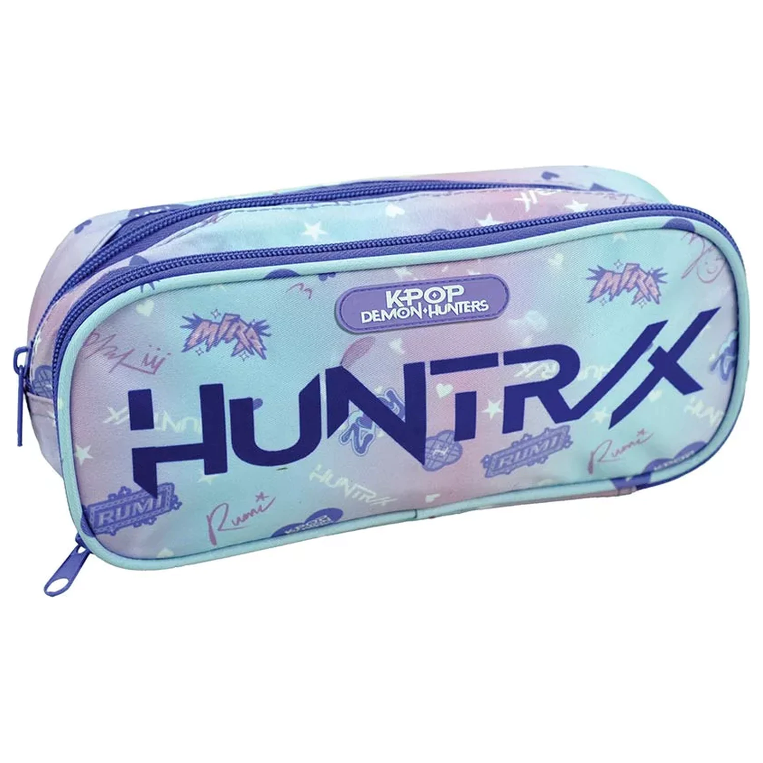 K-pop Demon Hunters Purple Zwei-Fächer-Federmäppchen 26 cm Produktfoto