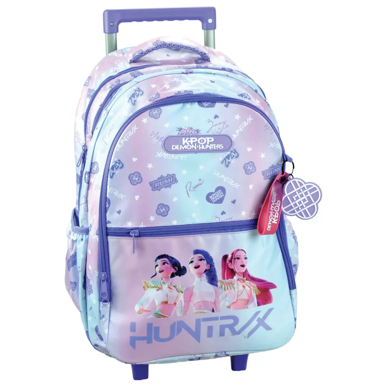 K-pop Demon Hunters Lila rollende Schultasche, Tasche 46 cm Produktfoto