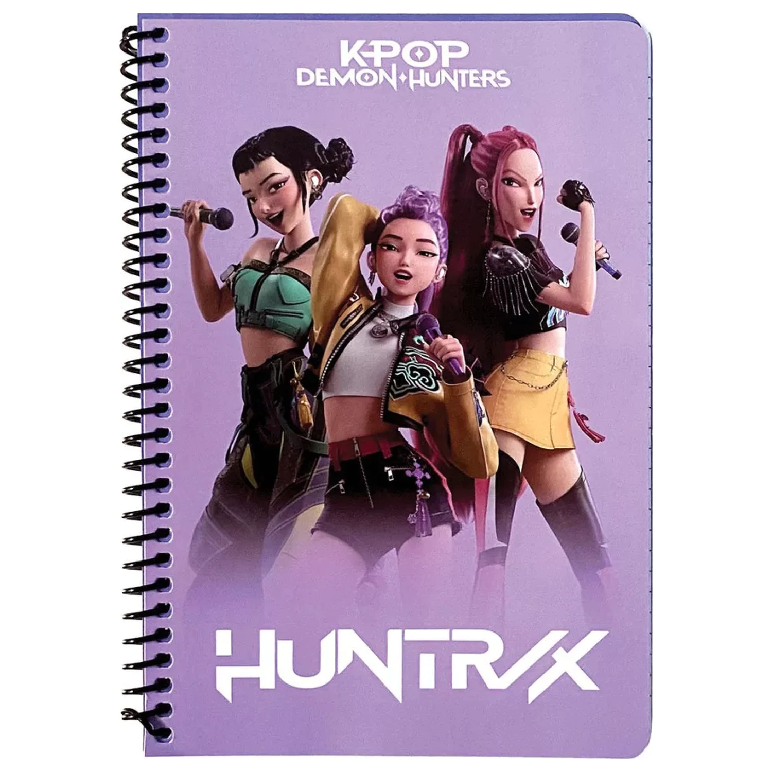 K-pop Demon Hunters Singers B/5 liniertes Spiral-Notizbuch 105 Seiten Produktfoto